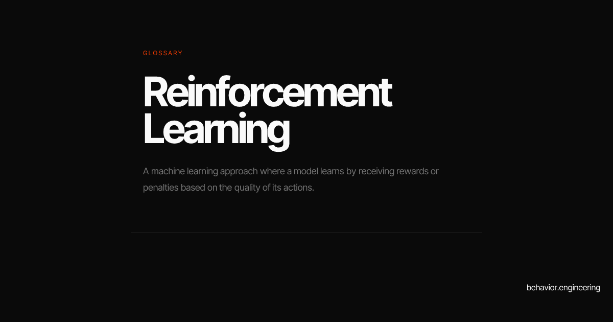 Reinforcement Learning | behavior.engineering